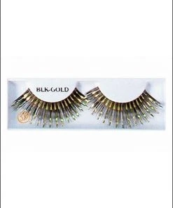 Best Wig Outlet Black/Gold Eyelashes