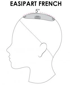 8~12 Inch EasiPart French 12 Inch (Exclusive) | Monofilament Remy Human Hair Toppers By Jon Renau