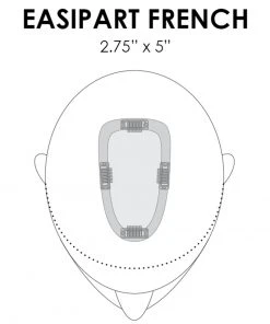 EasiPart French 8 Inch | Monofilament Remy Human Hair Toppers By Jon Renau 8~12 Inch 17 EasiPart French 8 Inch | Monofilament Remy Human Hair Toppers By Jon Renau 8~12 Inch