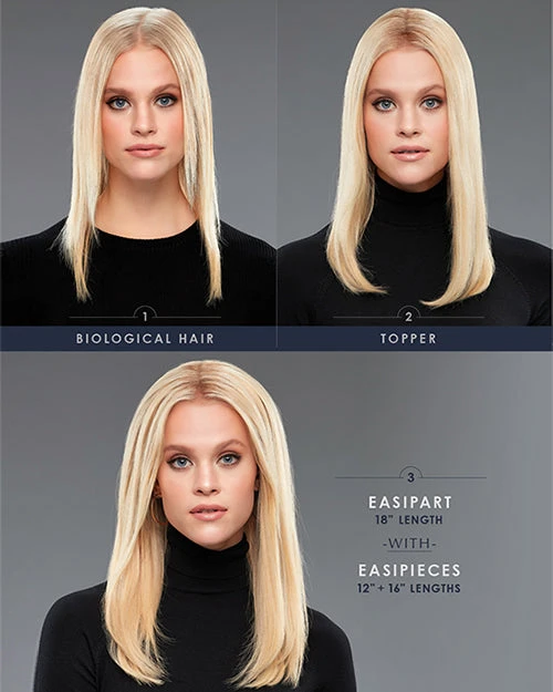EasiPieces 16 Inch Length X 4 Inch Width (1pc) | Remy Human Hair Piece By Jon Renau 5 EasiPieces 16 Inch Length X 4 Inch Width (1pc) | Remy Human Hair Piece By Jon Renau